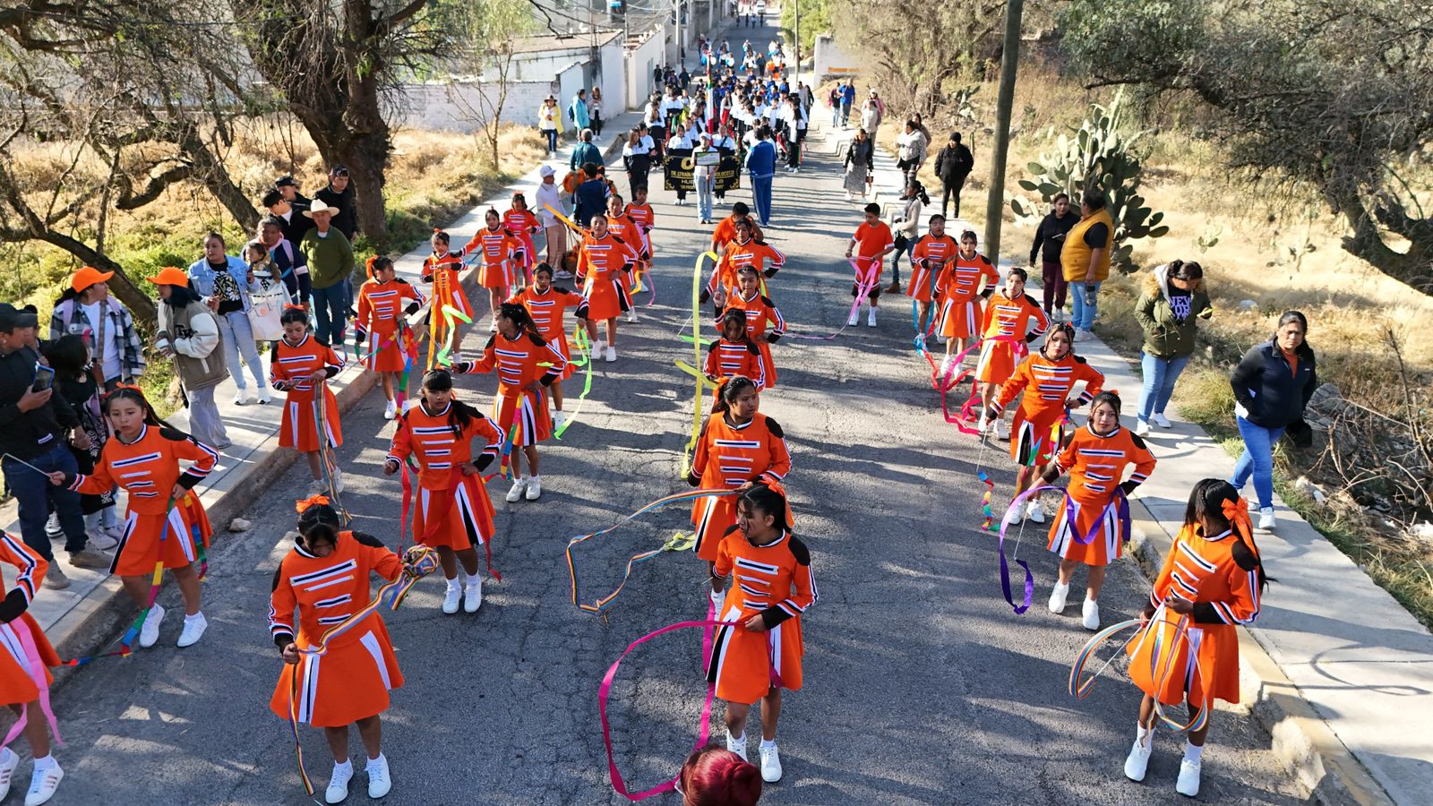 Desfile Escolar en Hueypoxtla